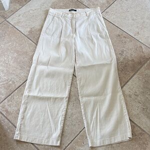 CAMBIO linen Cream Pants 8